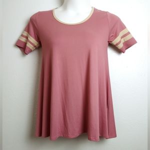 Lularoe Perfect T Tunic Top  Women's Size XS Dusty Rose Casual